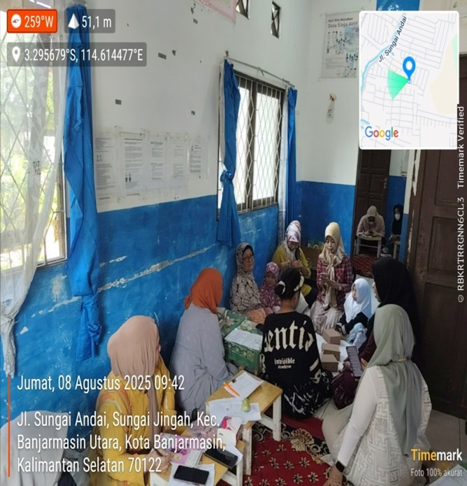 Melakukan Pembinaan Poktan BKB Andai Jaya Persada