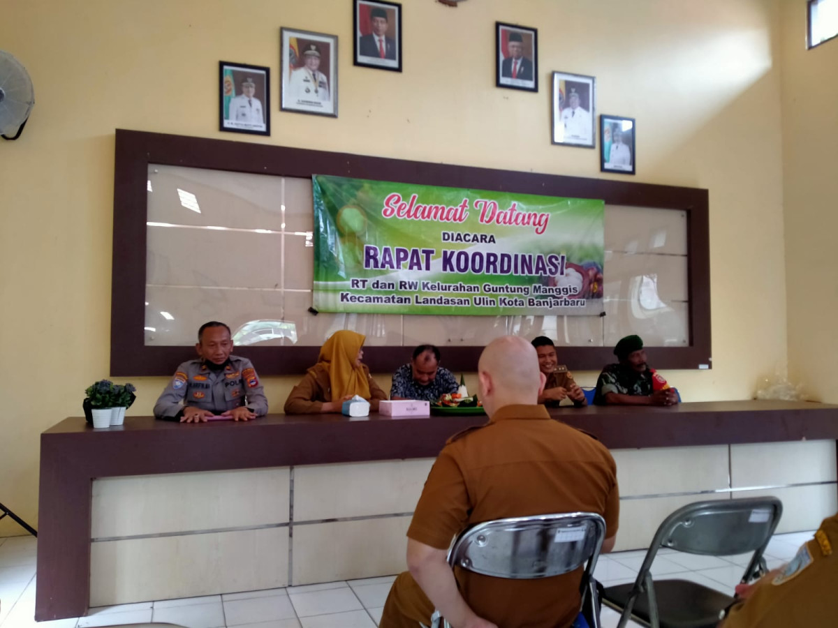 Rapat Koordinasi Kelurahan Guntung Manggis