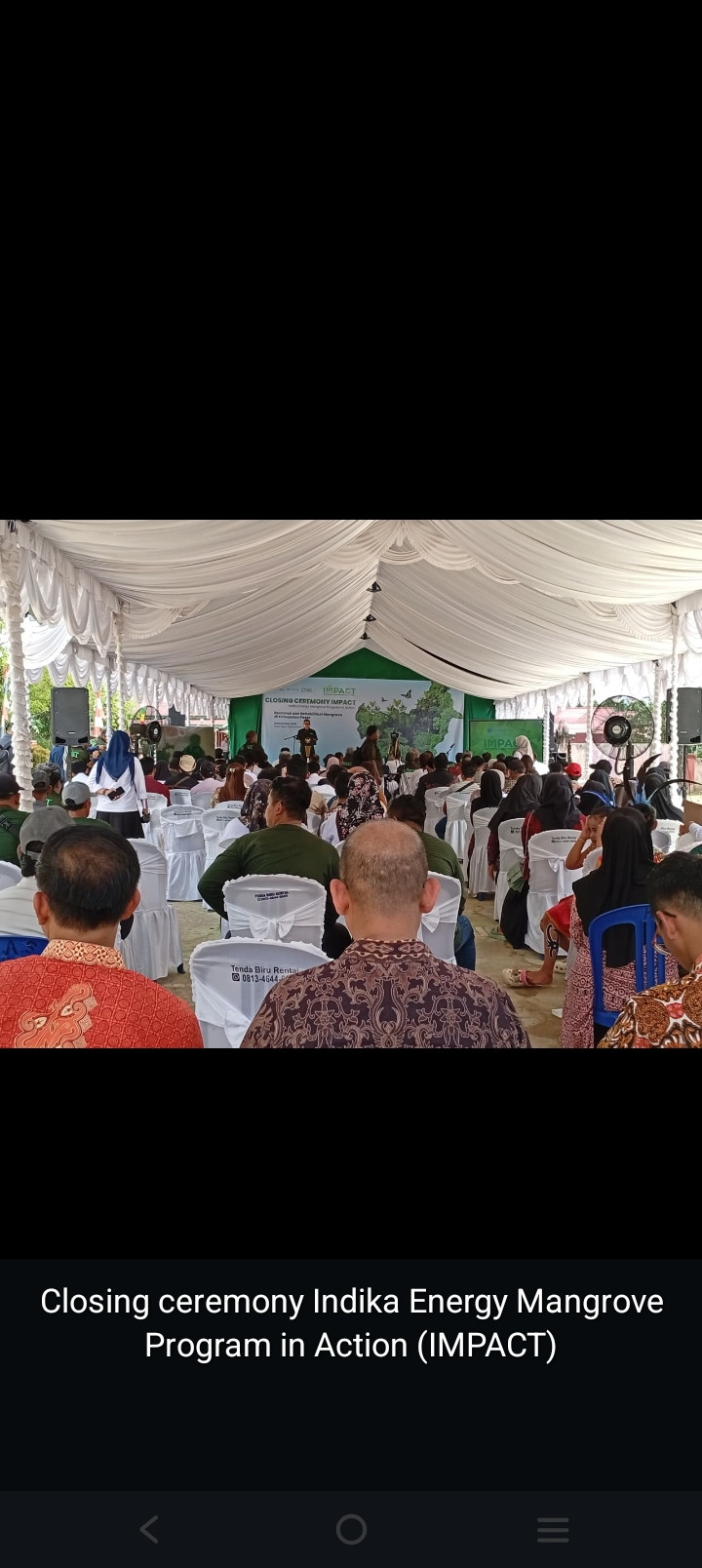 Closing ceremony indika energy mangrove program in action IMPACT