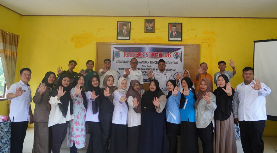 Pemerintah Desa Saing Prupuk laksanakan Rembuk Stunting dalam rangka strategi percepatan penurunan stunting dalam RKP Desa Tahun 2025