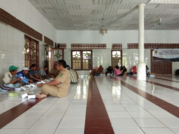 Pertemuan Forum Tingkat Desa Kampung KB Sahang Sejahtera Desa Batuah Kecamatan Loa Janan