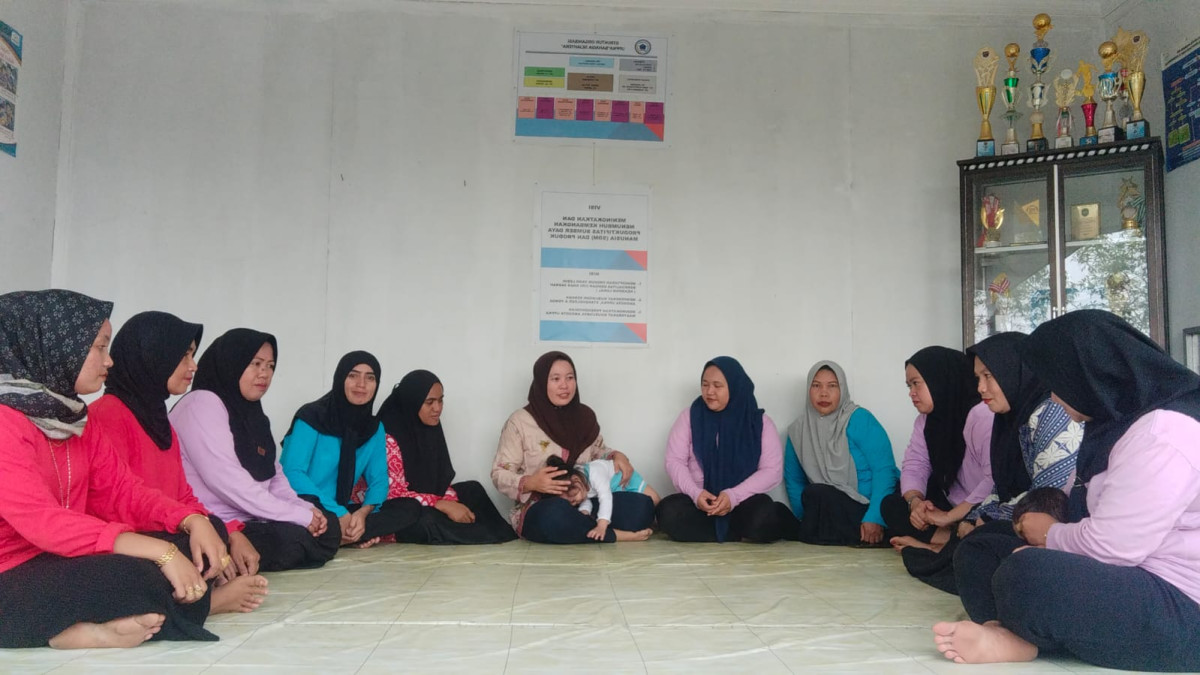 Pertemuan Pokja Kampung KB Sahang Sejahtera Desa Batuah Kecamatan Loa Janan
