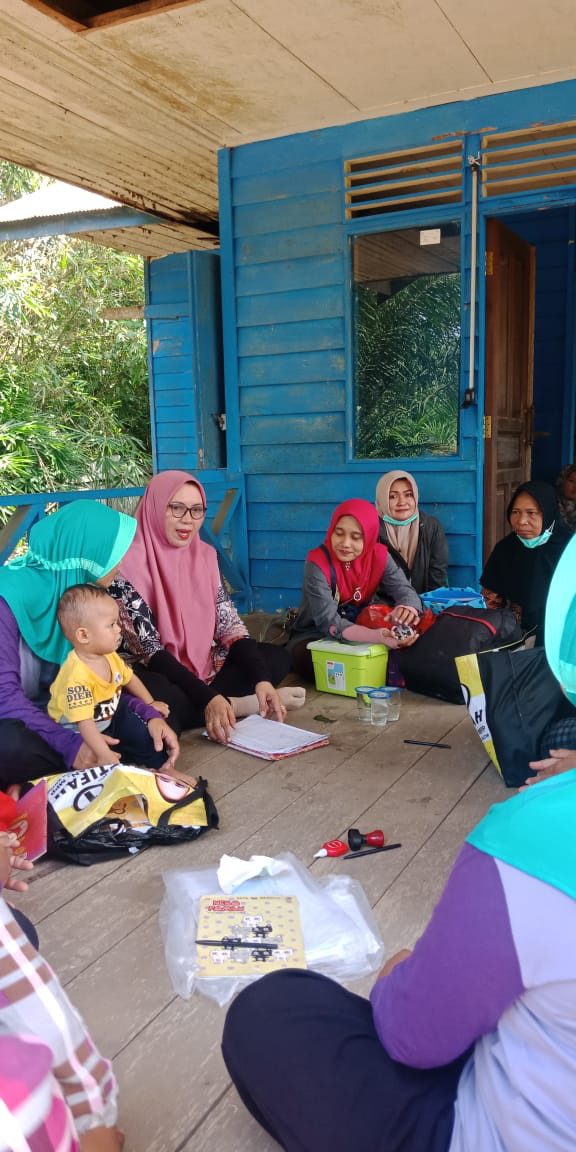 Pertemuan BKB di dusun bengkinang kampung KB Loa Tebu
