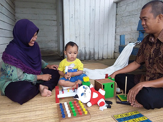 PLKB Desa Beloro ikut dalam permainan edukasi 