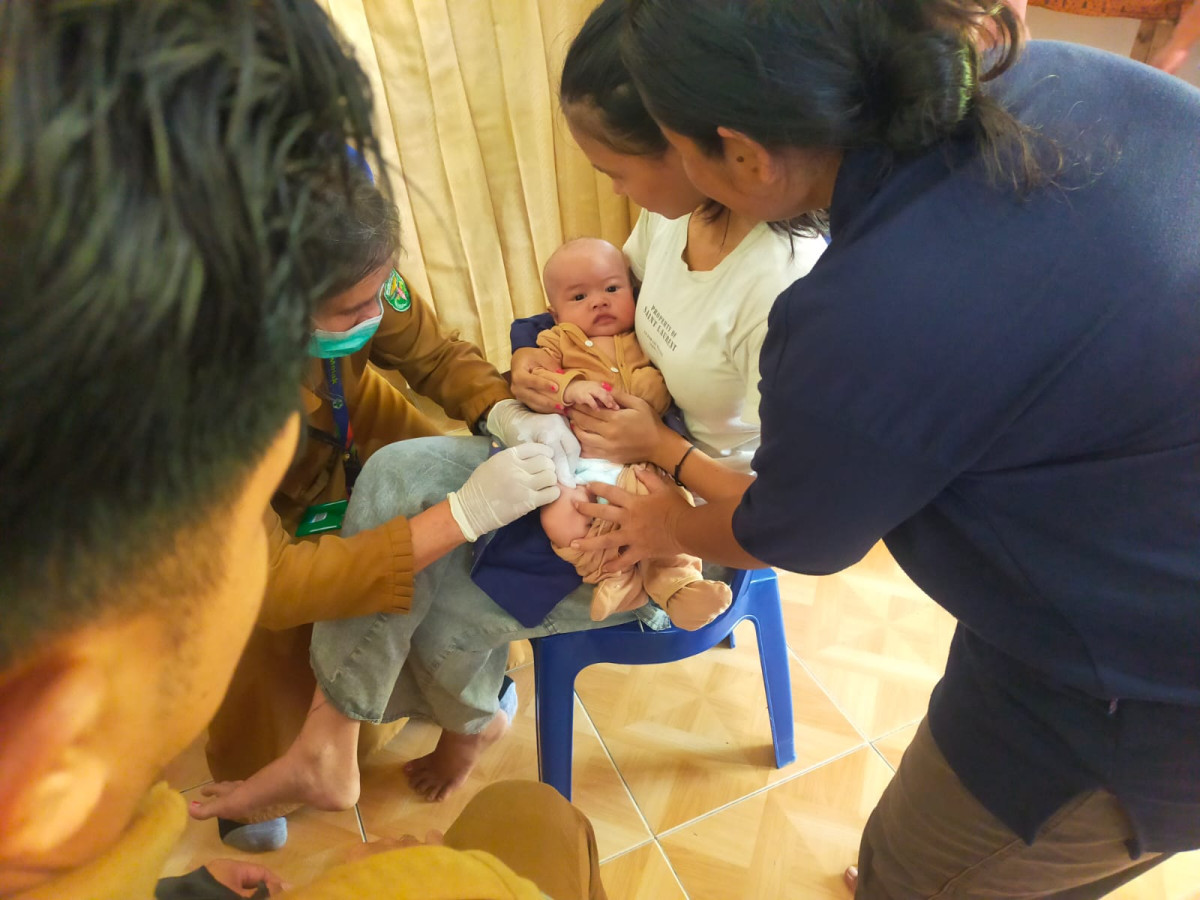 Kegiatan Posyandu Pinang Sendawar bulan Februari