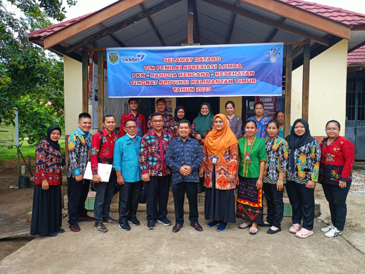 Kunjungan Tim Penilai Lomba Apresiasi Kesatuan Gerak PKK-Bangga Kencana-Kesehatan tingkat Provinsi Kalimantan Timur