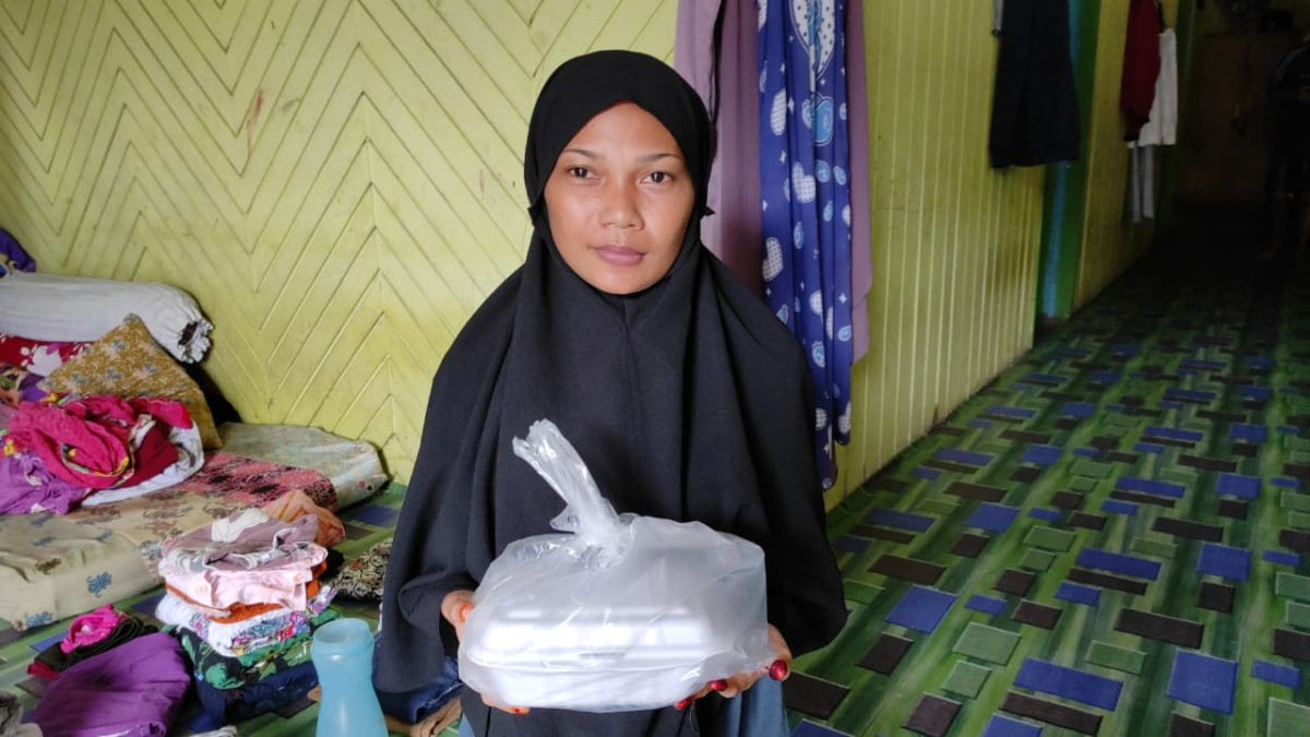 Pemberian makanan tambahan untuk ibu hamil bantuan BAZNAS Provinsi Kalimantan TImur