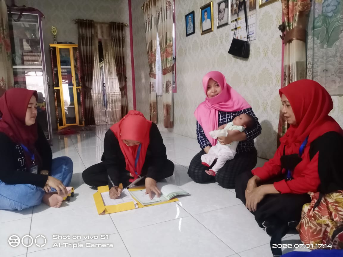 Pendampingan ibu pasca salin oleh Kader Tim Pendamping Keluarga