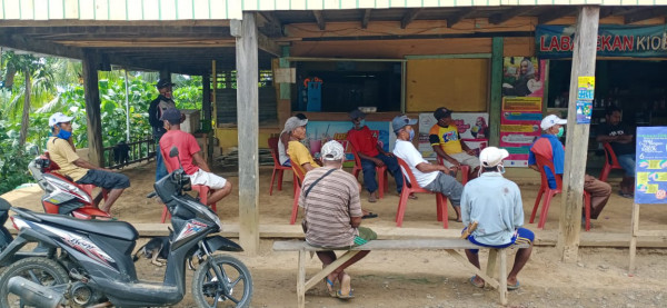 Sosialisasi Pencegahan penularan virus Covid-19 di wilayah kampung Kb Lourdes