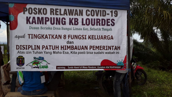 Posko Relawan Covid-19 Kampung KB Lourdes