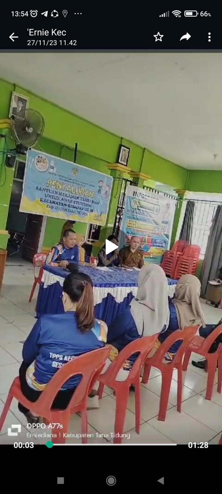 Penyaluran Makanan Tambahan Untuk Anak Stunting di Kecamatan Sesayap Hilir