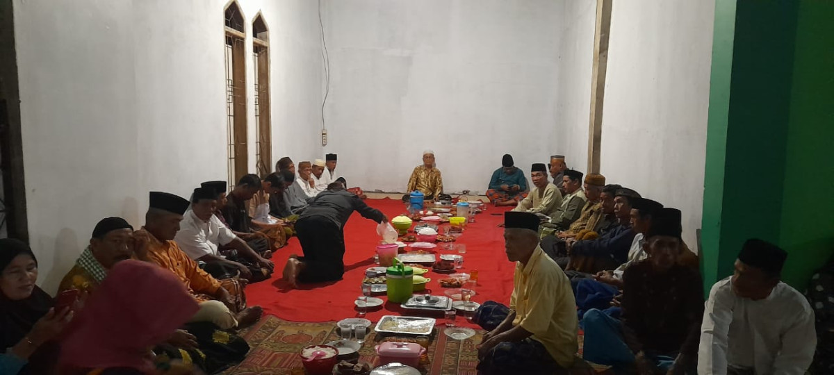 KegiataN Doa Arwah Dalam Menyambut Bulan Suci Ramadhan di Mesjid Al-hidayah Desa Duini