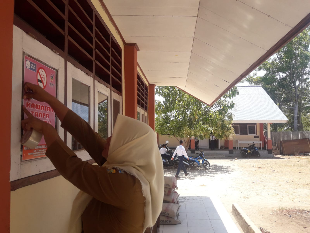 Advokasi Pelaksanaan KTR di SMPN 9 BOLMUT