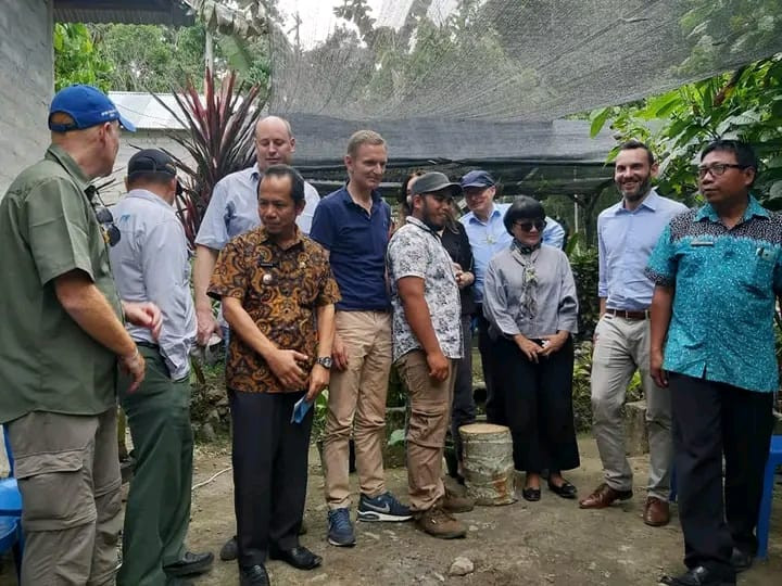 dokumentasi di lokasi festival anggrek