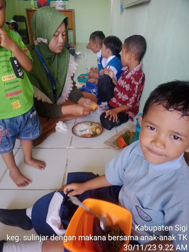 Dokumentasi Sarapan bergizi bersama siswa TK