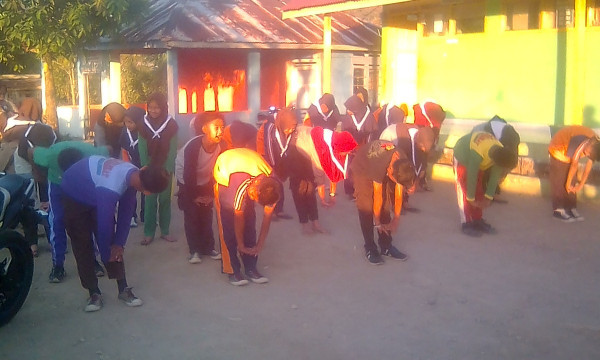 senam Dalam Pelatihan Pramuka Desa Palangka
