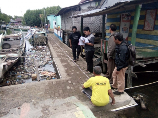 Kegiatan kunjungan survei lokasi kampung kb bahari yamg dipersiapkan untuk pembangunan program KOTAKU
