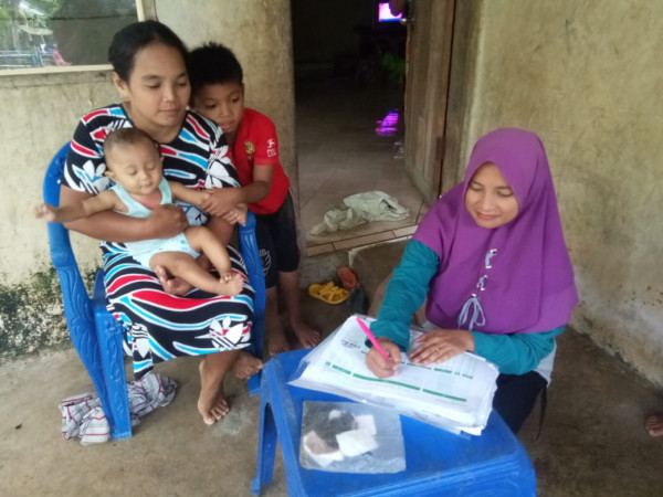 Kegiatan pemutakhiran data di RT 1 