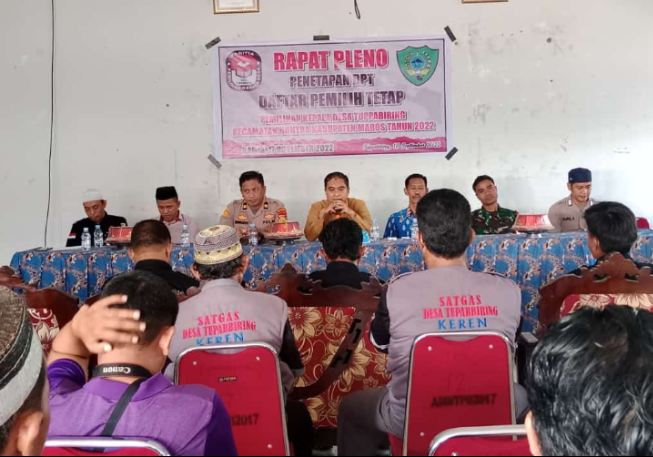 Rapat Pleno Penetapan DPT (Daftar Pemilih Tetap) Desa Tupabbiring