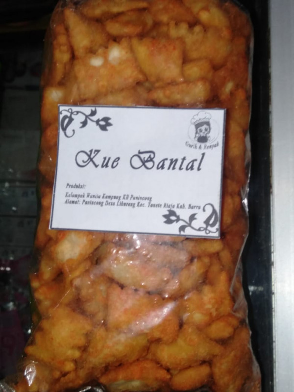  kue Bantal lengkap lebel produksi Klp UPPKS Kampung KB