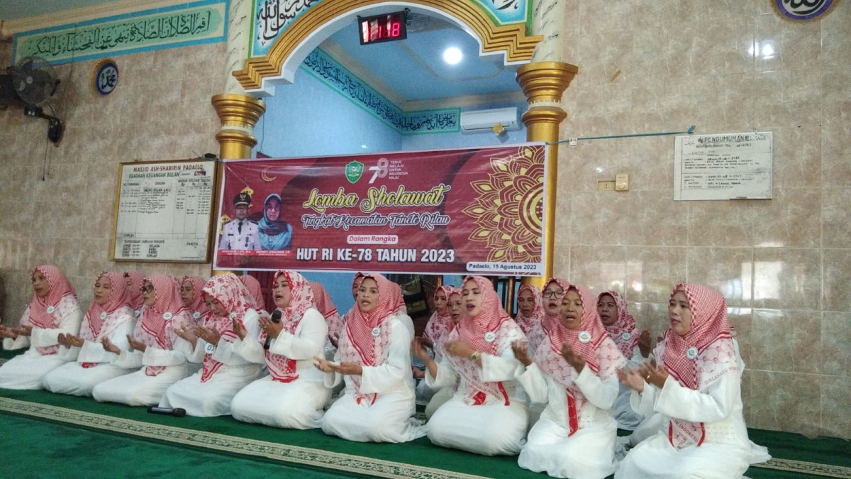 Kegiatan Lomba shalawat Nabi dlm rangka HUT RI KE 78 Majelis Taklim Nurul Huda Desa Lipukasi