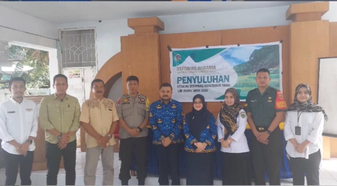 Penyuluhan Kegiatan Sertifikasi Redistribusi Tanah