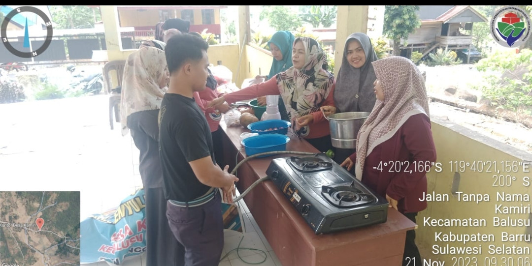 Praktek membuat PMT berbahan lokal