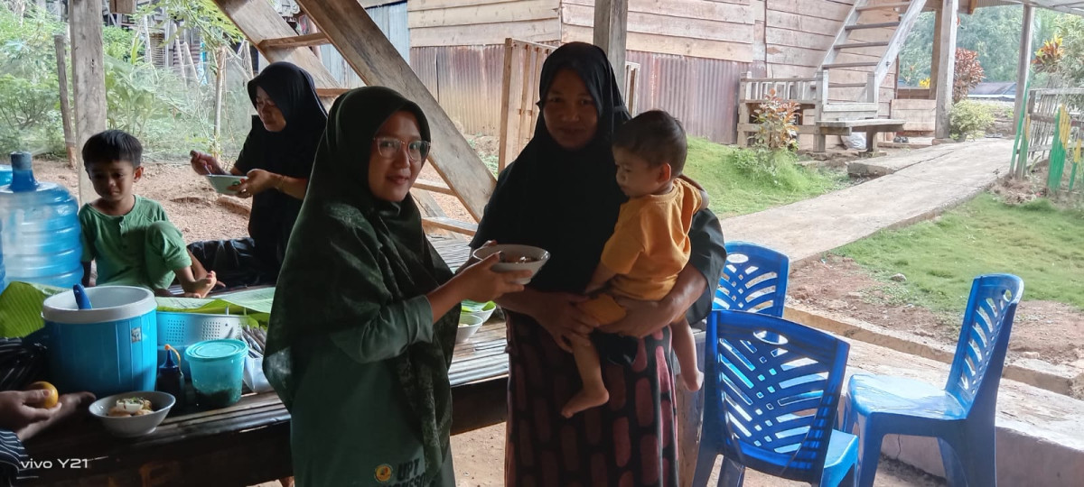 Posyandu dan pemberian makanan tambahan baduta beresiko stunting