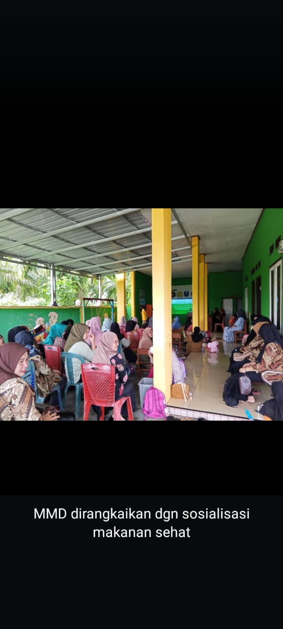 MMD di rangkaikan sosialisasi makanan sehat