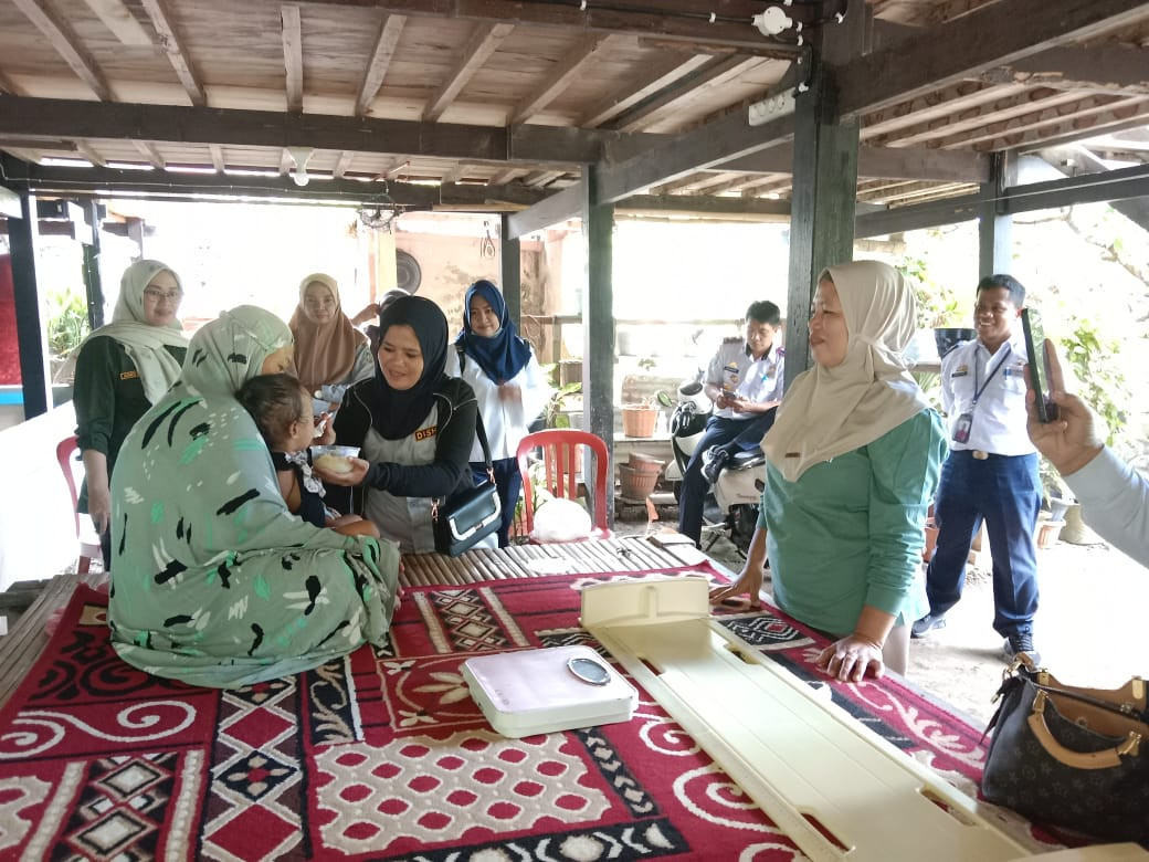 Pendampingan stunting oleh Dinas perhubungan bersama dengan kader IMP (DASHAT)