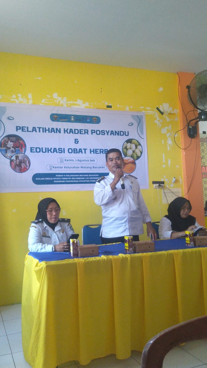 Pelatihan kader posyandu dan edukasi obat herbal