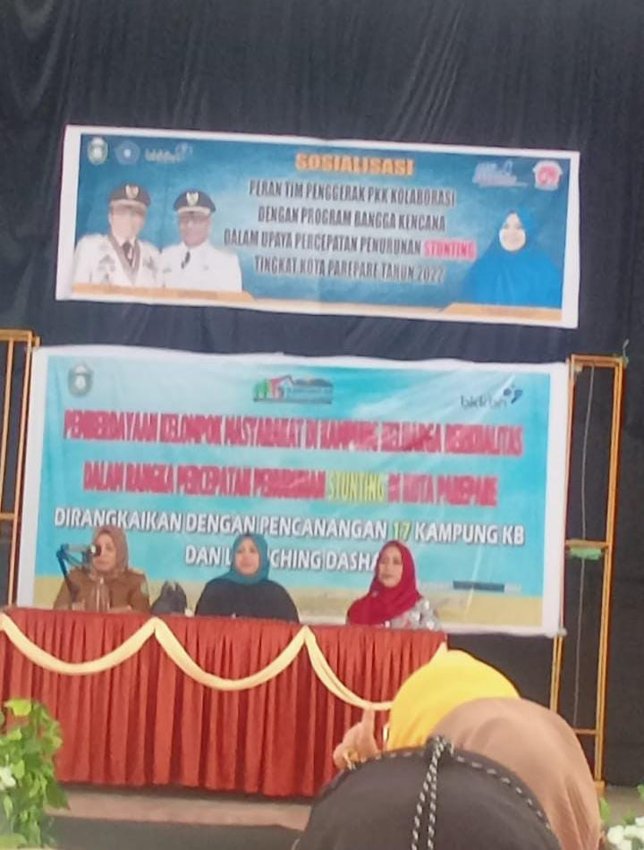 Launcing 17 Kampung KB secara serentak sekota Parepare dan  Dapur Sehat (Dahsyat) 2022