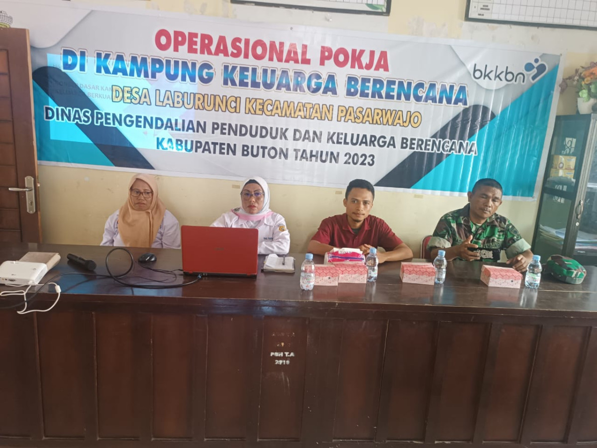 Operasional Pokja Di Kampung Keluarga Berencana Desa Laburunci Kecamatan Pasarwajo Kabupaten Buton