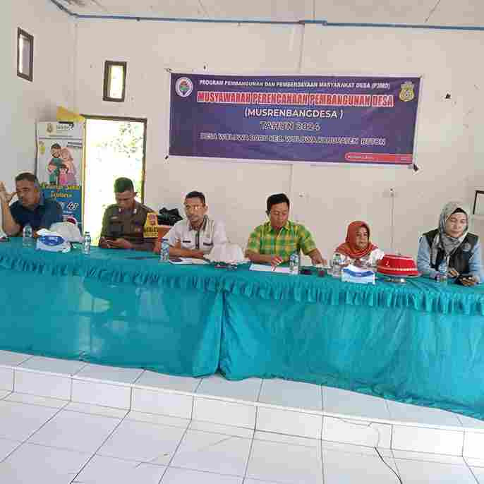 rapat MUSREMBANG desa wolowa baru