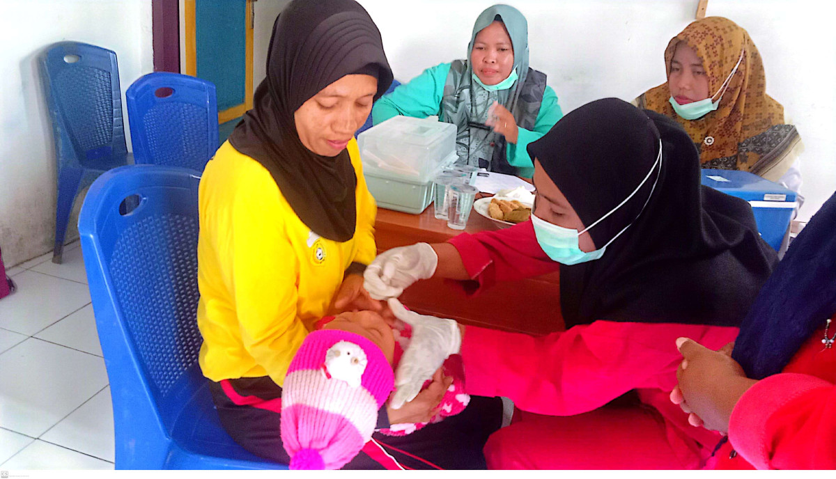 pendampingan polio di posyandu