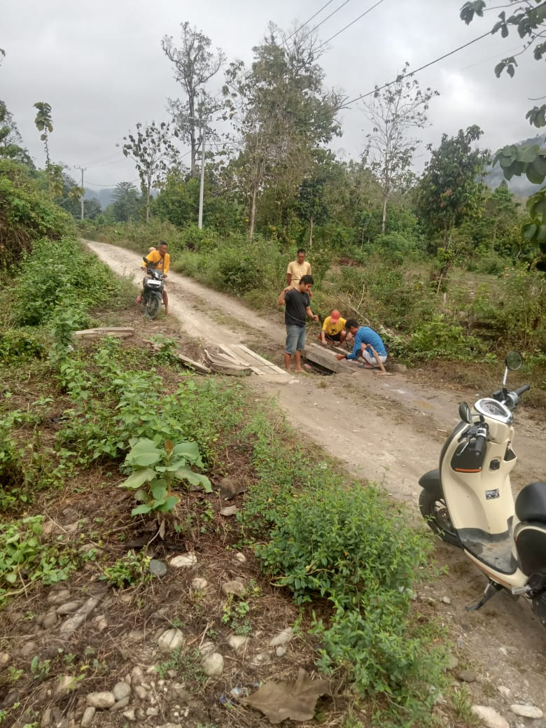 Gotong Royong Membuat jembatan