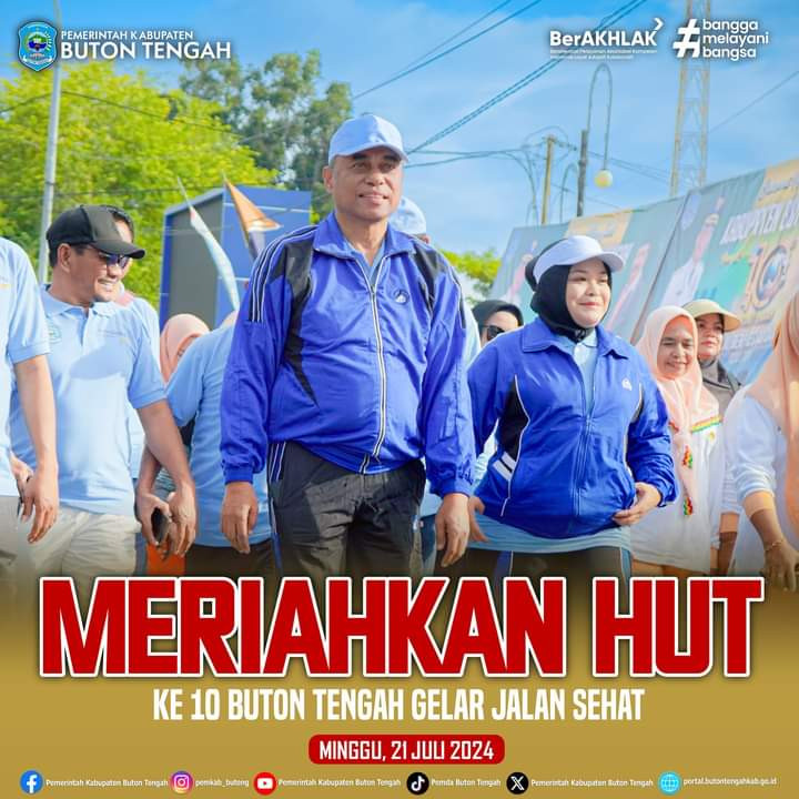 Jalan Sehat Dalam Rangka Meriahkan HUT Buteng Ke 10