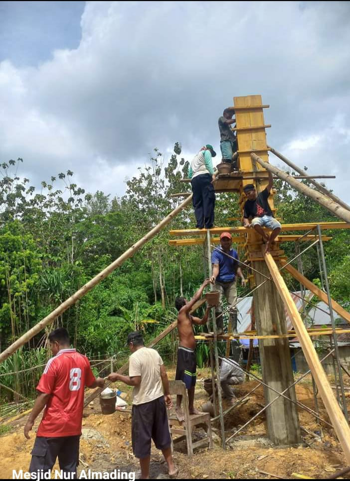 Kerja bakti dan gotong royong dalam pembangunan masjid