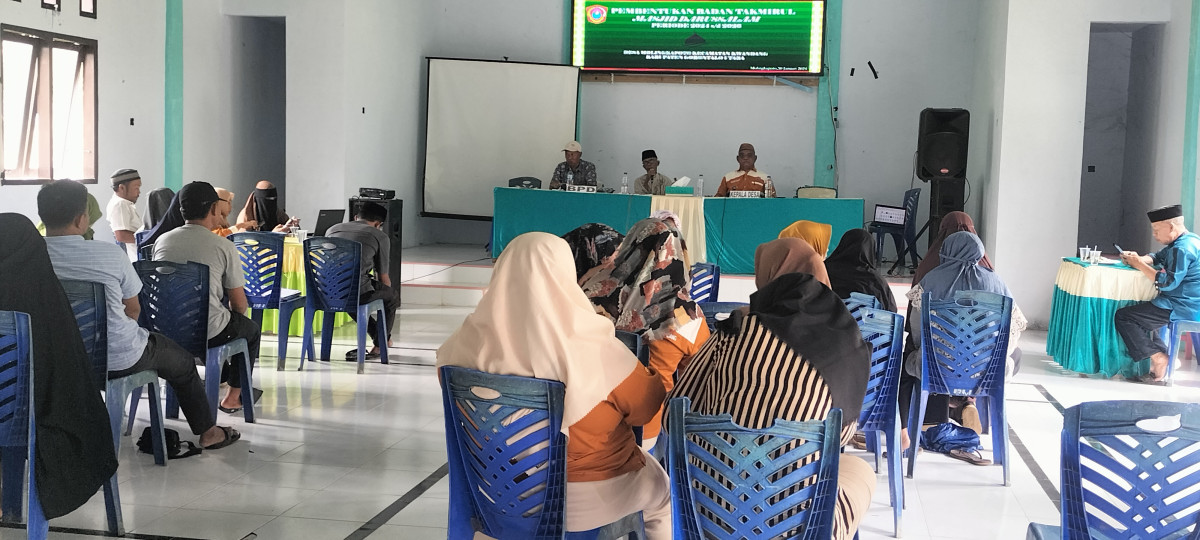 Pembentukan badan takmirul Masjid Darussalam