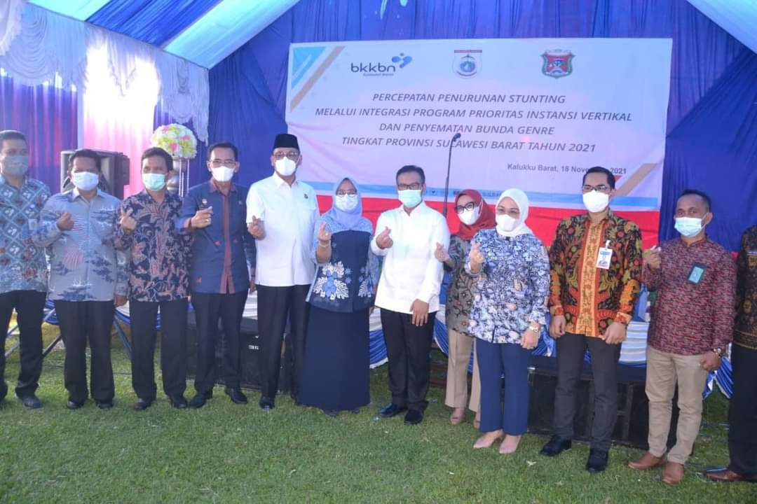 Penyematan Bunda Genre Tingkat Provinsi Sulawesi Barat Tahun 2021