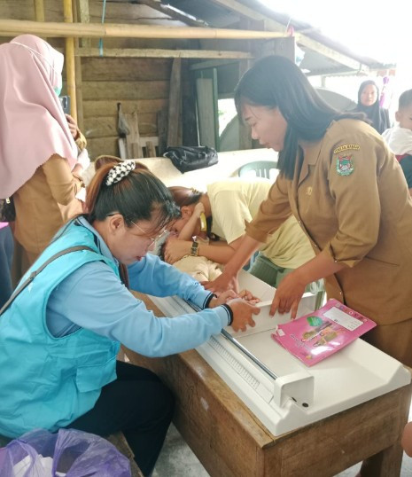 Suasana podyandu kakatua desa kakullasan