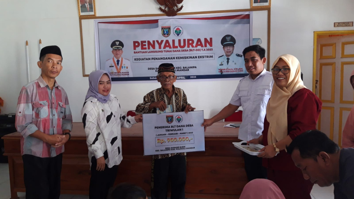 PENYALURAN BLT TAHAP I KEGIATAN PENANGANAN KEMISKINAN EKSTRIM