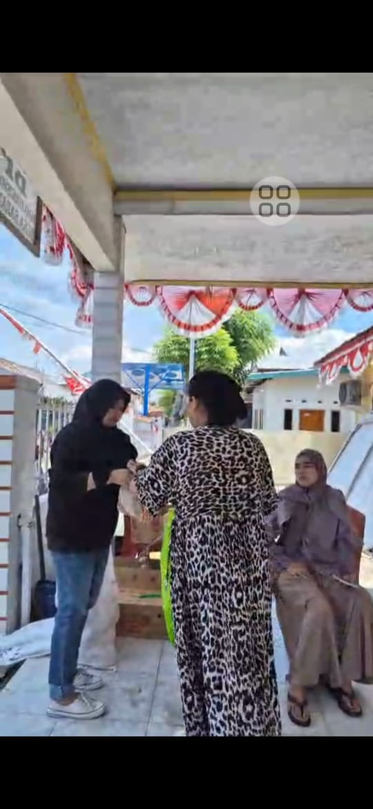 pendampingan penyaluran bantuan ayam dan gtelur untuk KRS