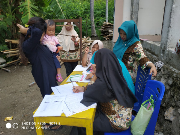 Posyandu di dusun  batu-batu kampung KB pasir putih