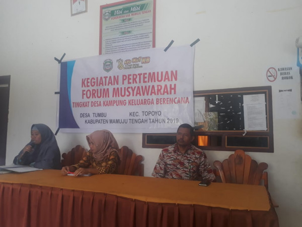 Kegiatan Pertemuan Forum Musyawarah Kampung KB Desa Tumbu