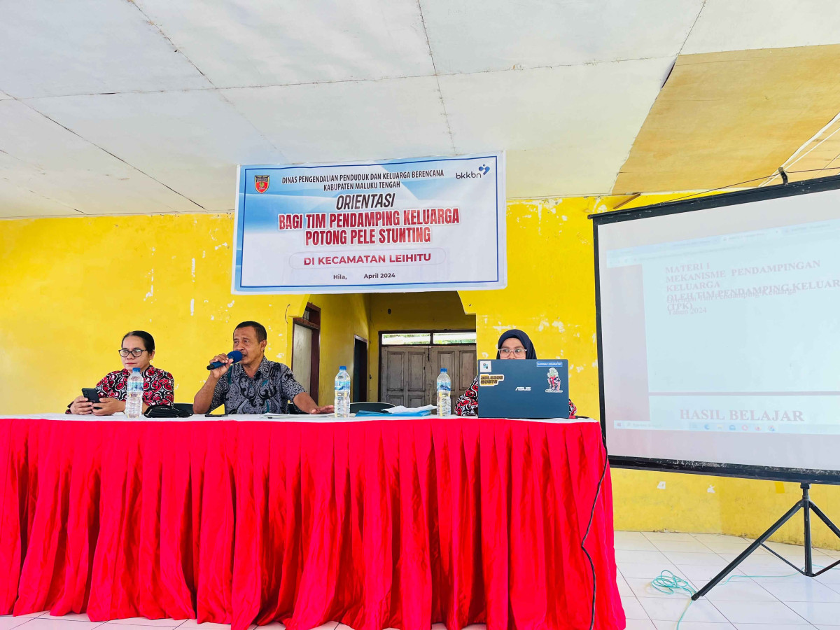 KEGIATAN ORENTASI BAGI TIM PENDAMPING KELUARGA POTONG PELE STUNTING