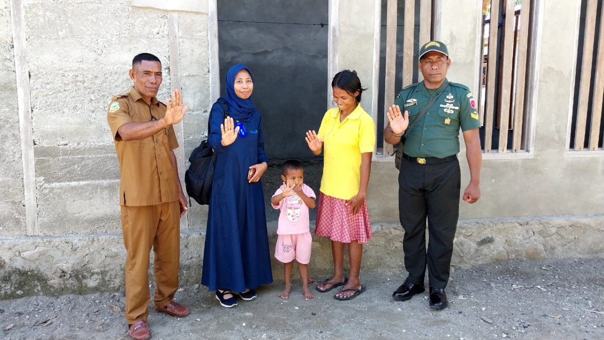 Kegiatan Kunjungan Rumah Anak Resiko Stunting Desa Kampung KB