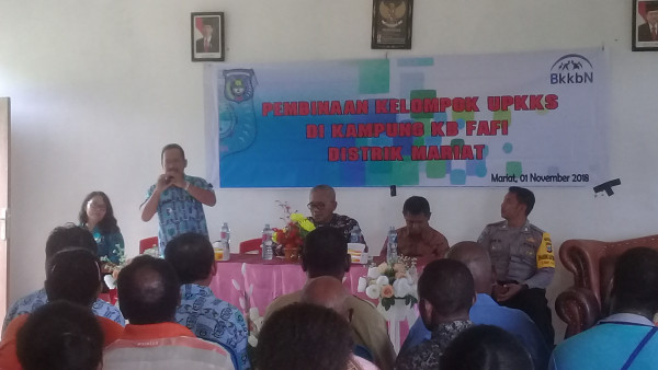 Sambutan Bapak Kepala Distrik Mariat Kabupaten Sorong